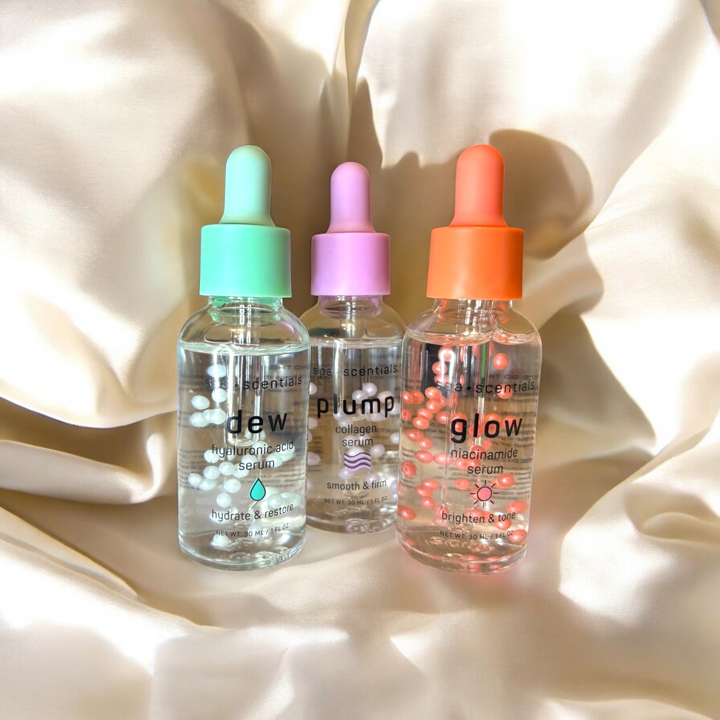 Trio de serum facial